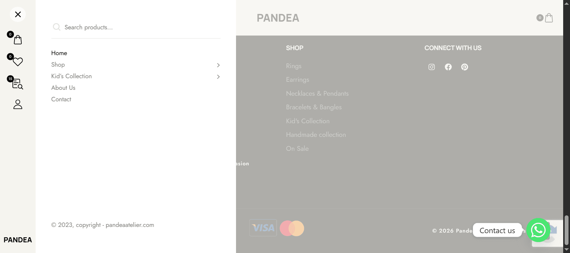 Pandea Atelier E-Commerce thumbnail 4