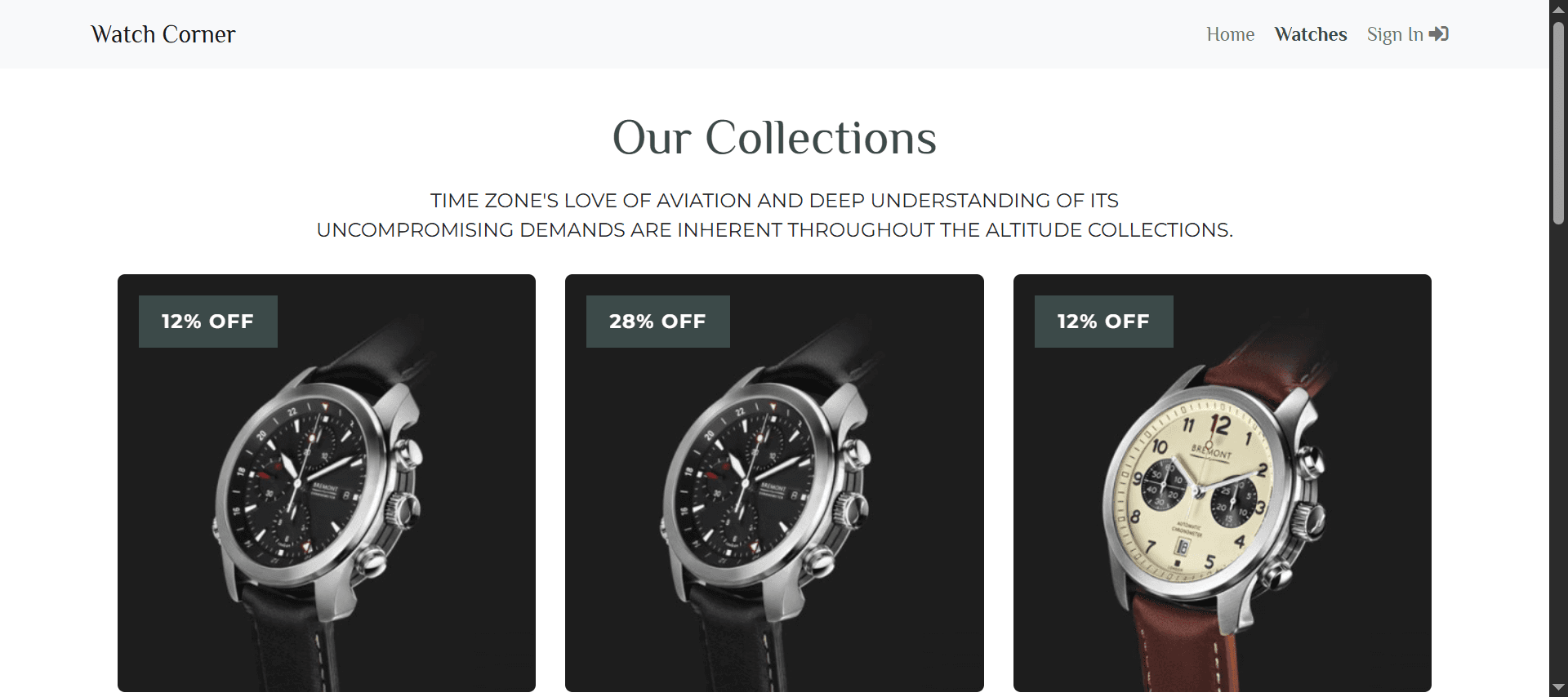 Watch Corner E-Commerce thumbnail 5