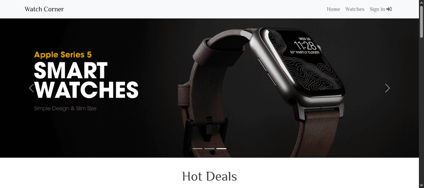 Watch Corner E-Commerce